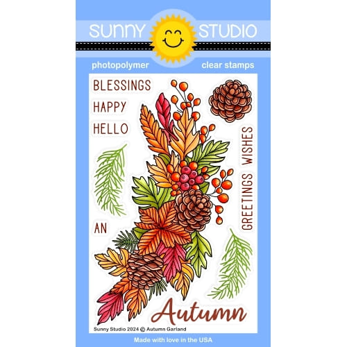 Autumn Garland Stamps Autumn Garland Stamps