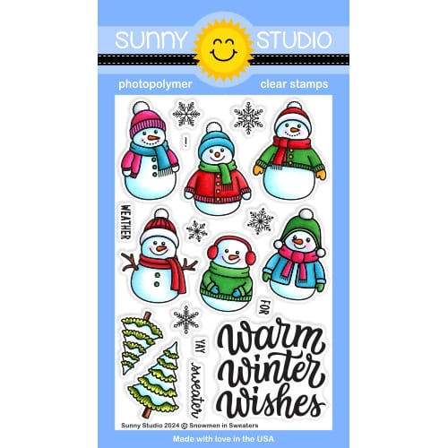 Snowmen in Sweaters Stamps Snowmen in Sweaters Stamps